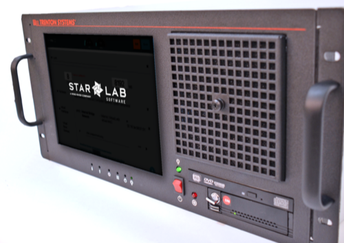 A Trenton system with a front-facing screen promoting Star Lab software